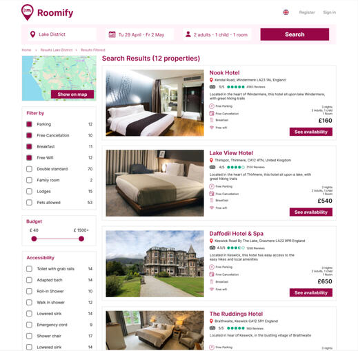 Hotel site